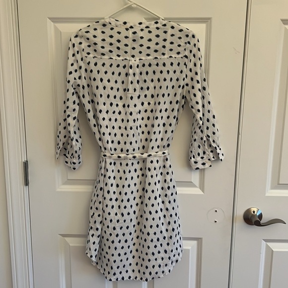 Old Navy Women Blue & White polka dot dress 3/4 Sleeves SZ XS - Picture 6 of 11